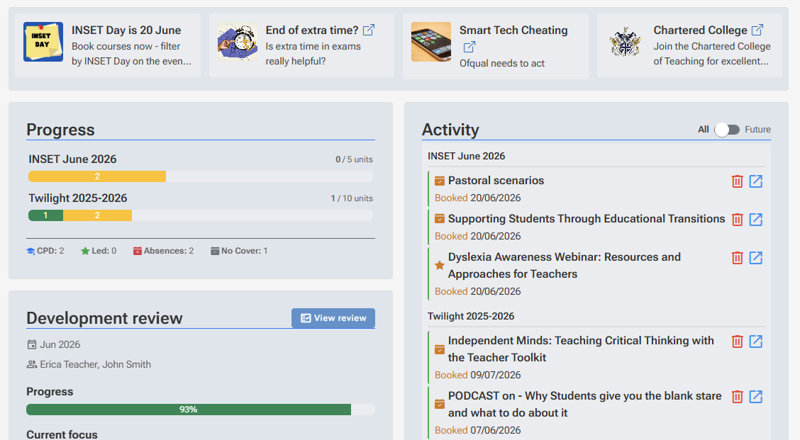 Improve PD home page screenshot